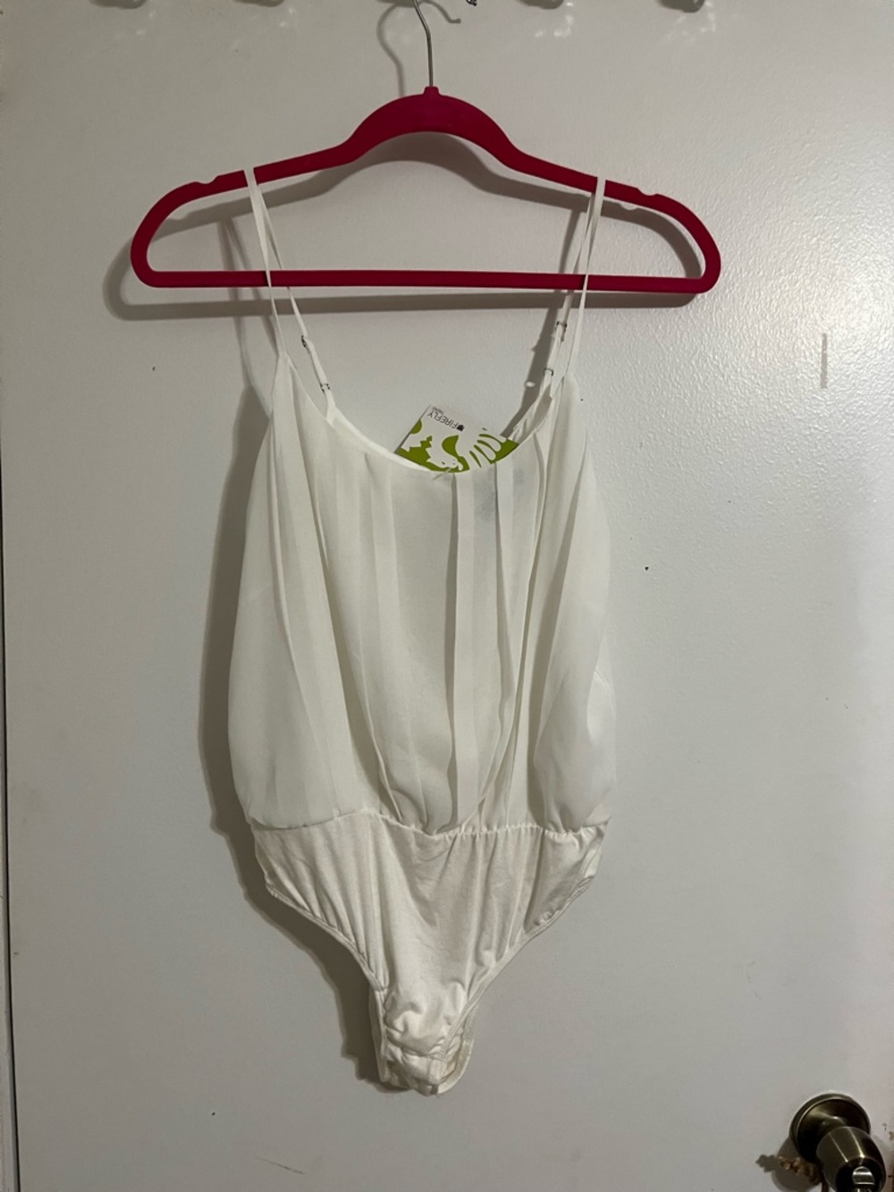 Caribbean Queen White Bodysuit size SMALL. NEW!